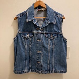 Vintage Red Tab Levi Denim Vest Made in USA